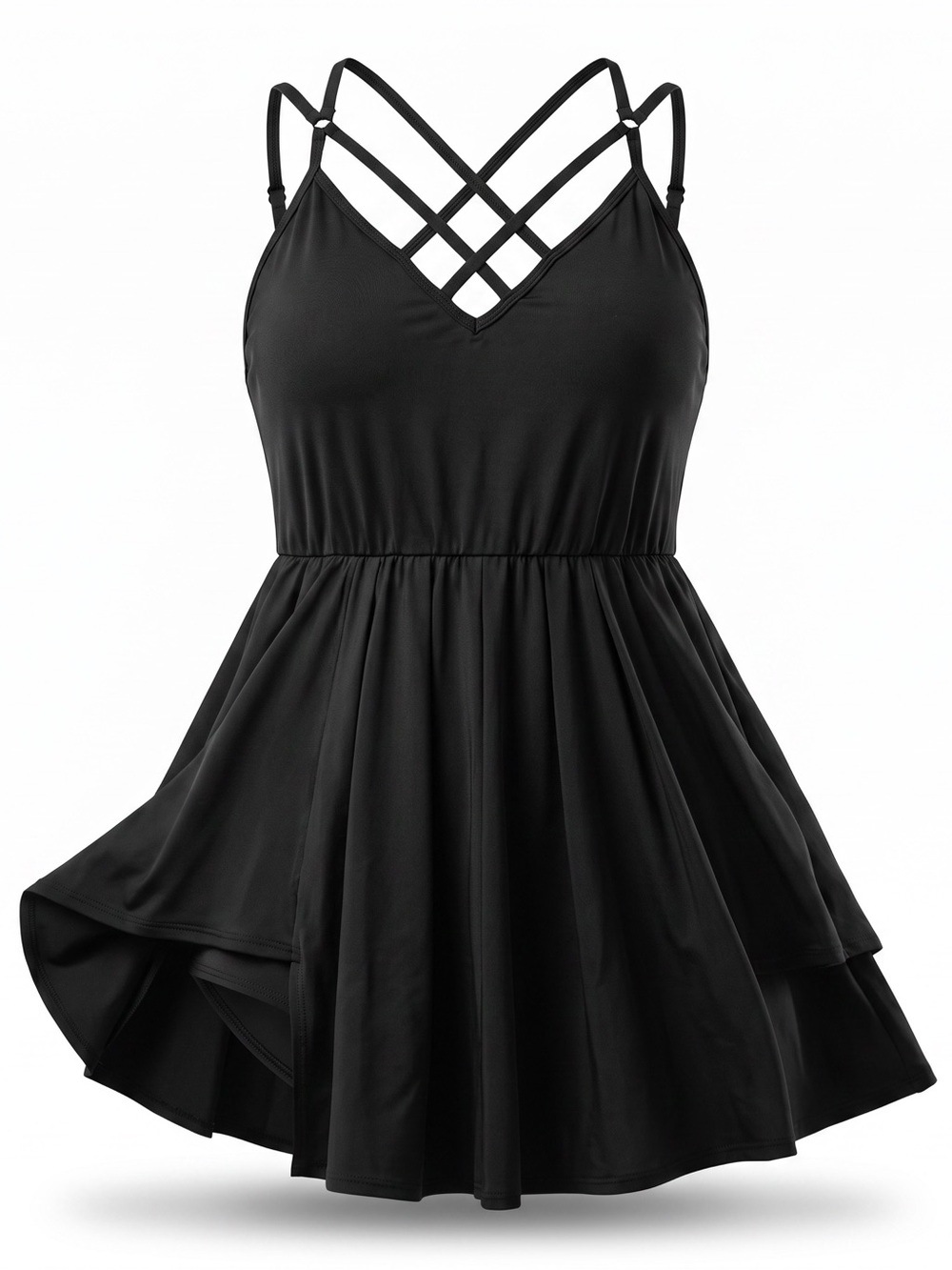 HALARA Black 2 N 1 Dress Adjustable Buckle Size XL